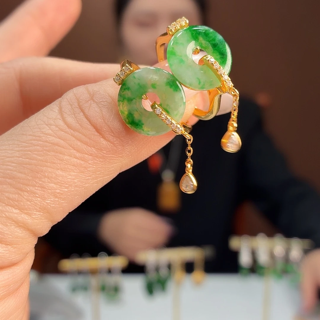 翡翠银S925镶嵌戒指多样性发1个