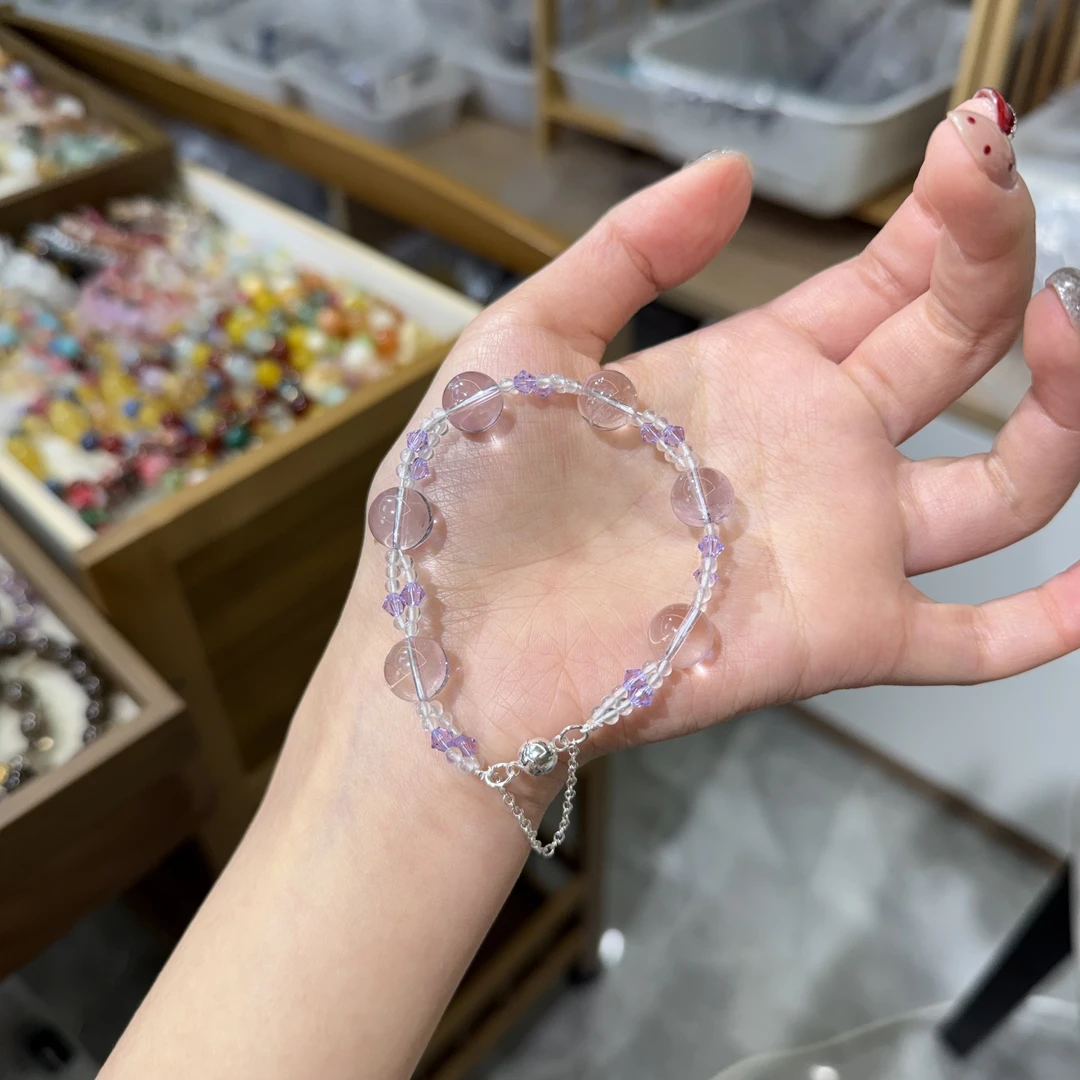 *浅紫晶纱*紫水手链 多样性发其一