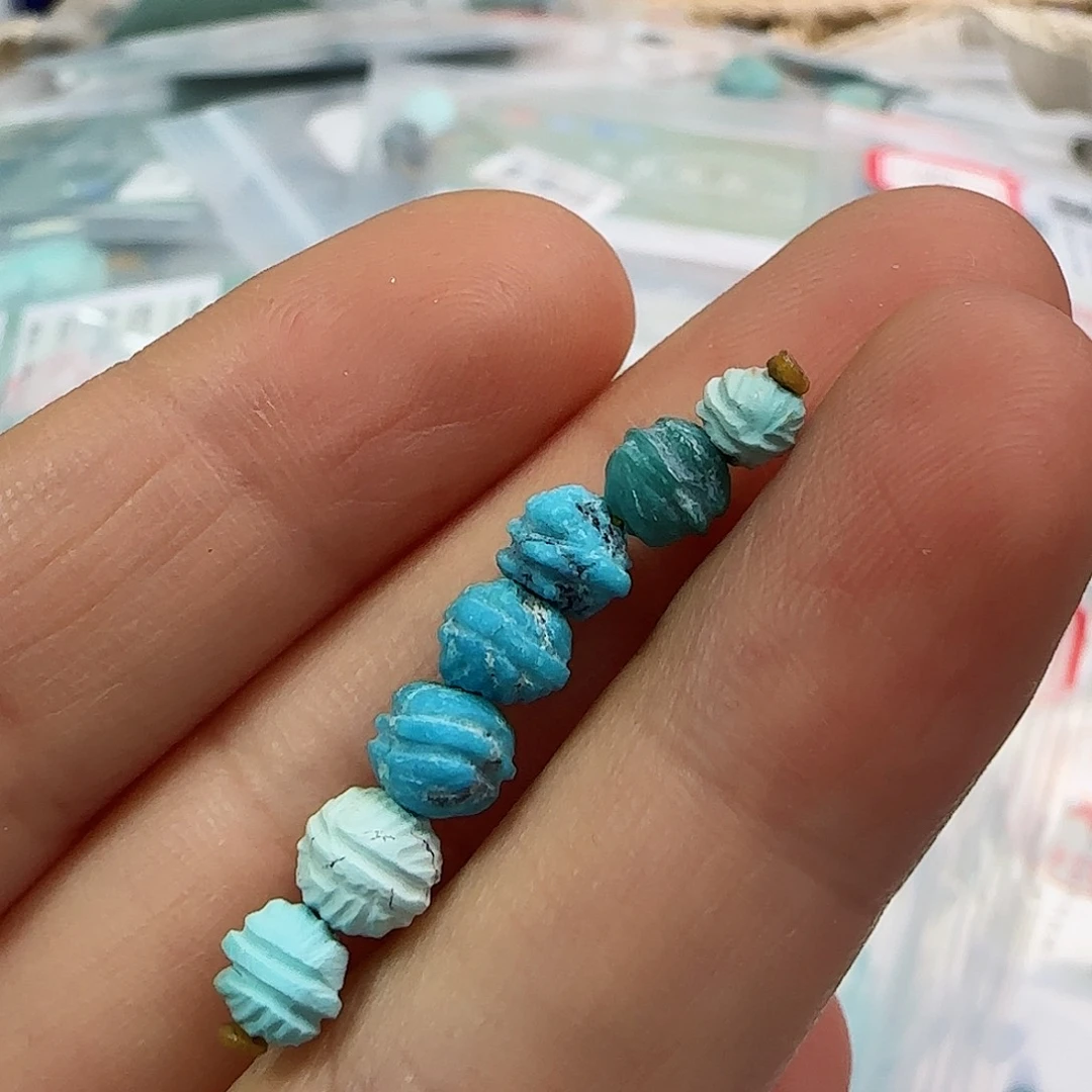 绿松石珠宝半成品未镶嵌