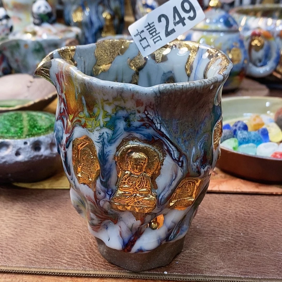 番***丶粗陶志野柴烧茶器