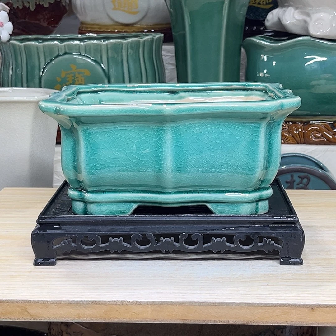 陶瓷绿植多肉微瑕花盆口径20*15*9.5