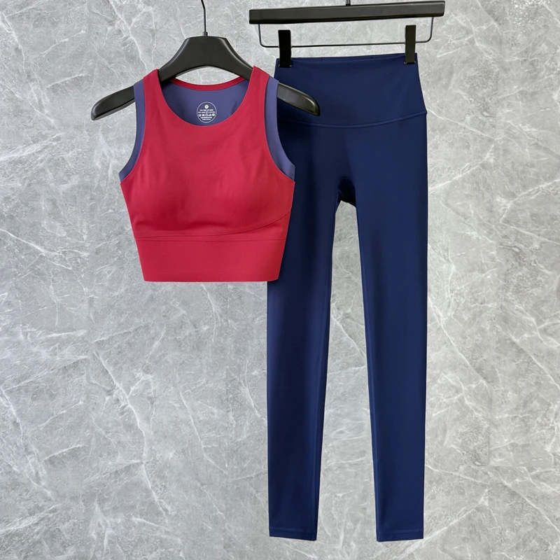 专业瑜伽套装女新款气质时尚服装裸感速干高度普拉提运动跑步上衣