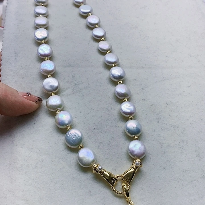 银S925镶嵌耳饰淡水珍珠?****?