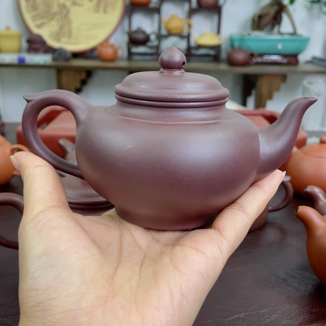 银***桥茶壶紫砂笑樱。