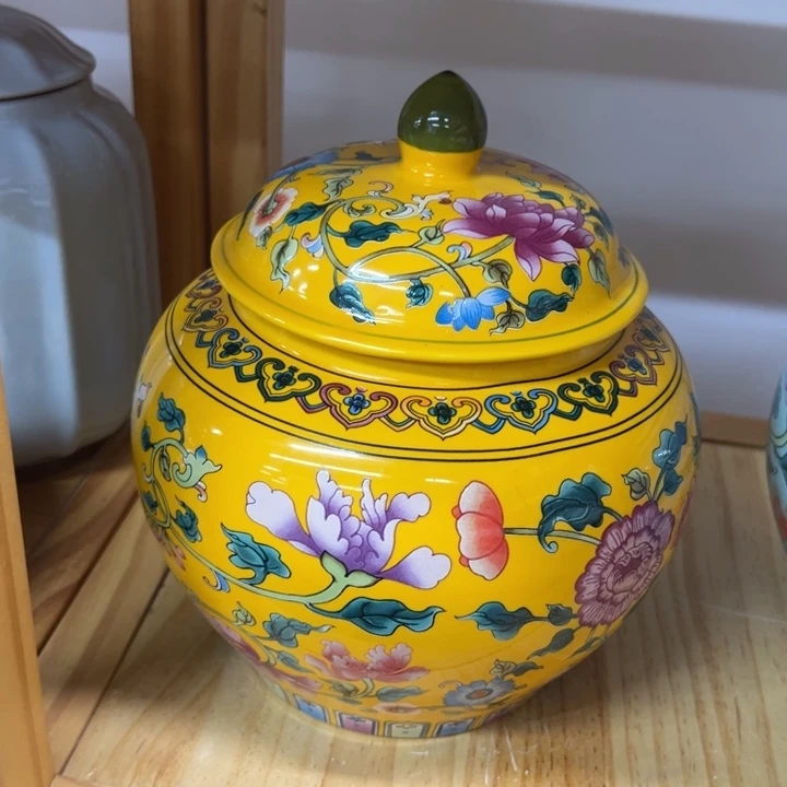 高端陶瓷茶叶密封罐
