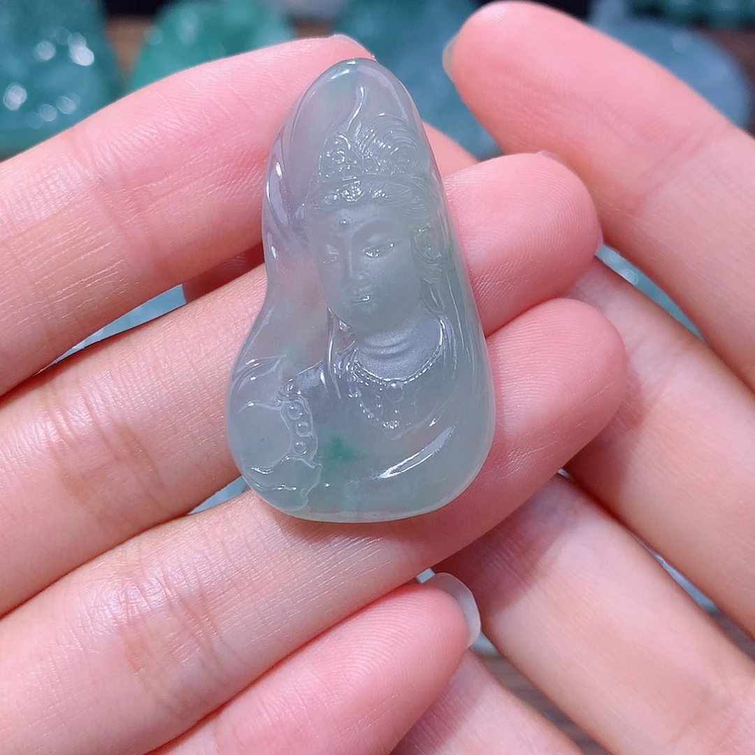 颈饰未镶嵌翡翠佛头