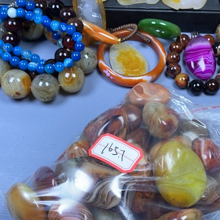 玛瑙/玉髓未镶嵌珠宝半成品自****头