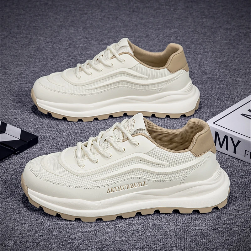 亚瑟公牛夏季男新款百搭休闲运动跑步潮鞋韩版增高透气鞋潮鞋网面