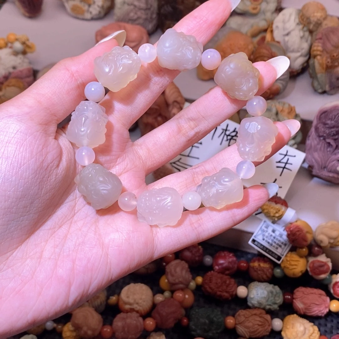 石英质玉（阿拉善玉）未镶嵌手链