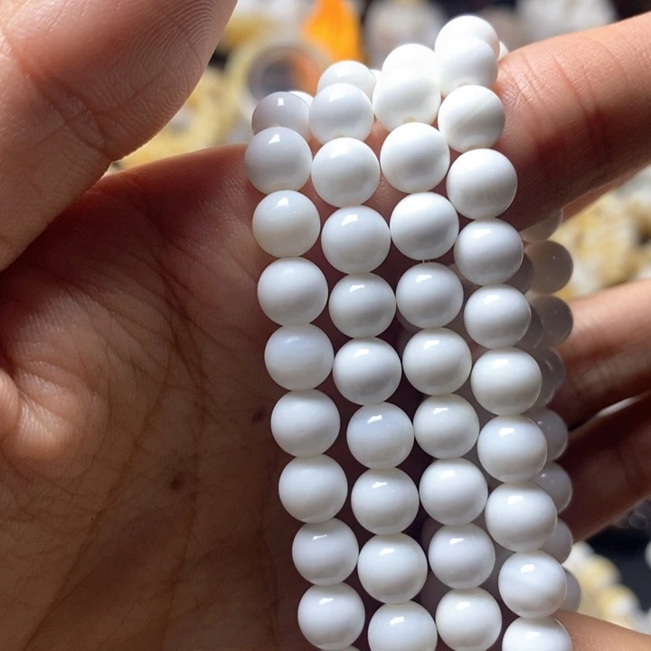 手串/手链贝壳直播间0.6白色多圈