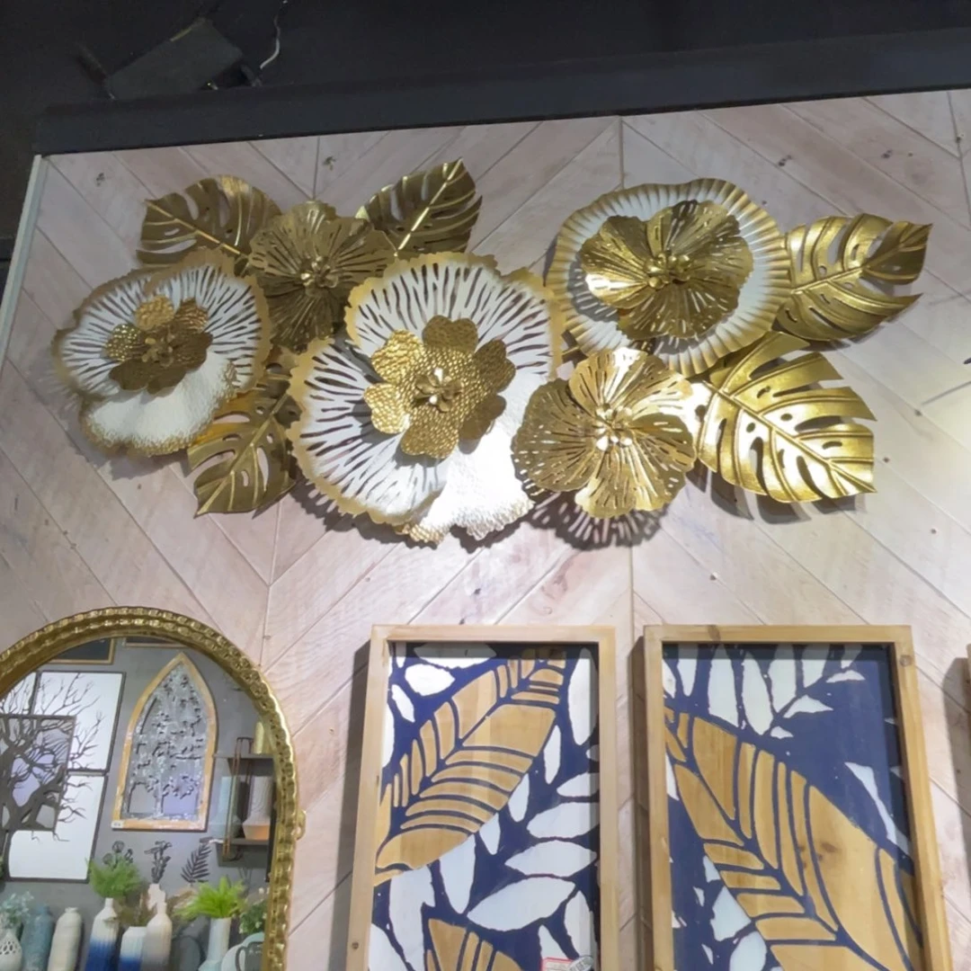 邯***店铁白金铁艺挂墙S082