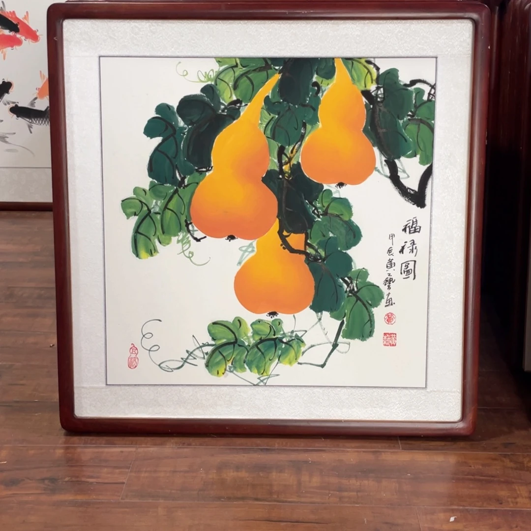 国画带框尺寸63*63厘米