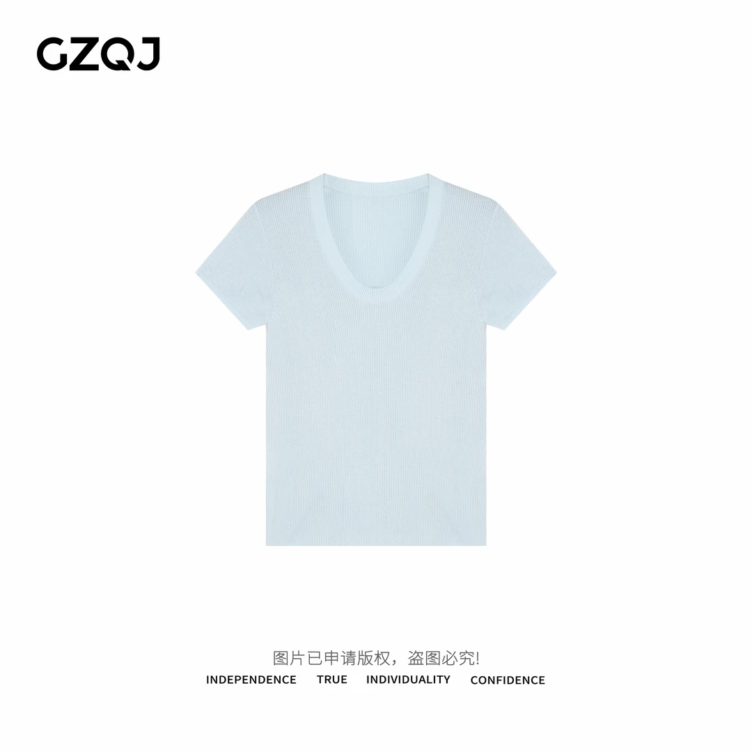 老琴私服【春日滤镜】时尚休闲百搭女士纯色针织衫女春夏上衣  3551