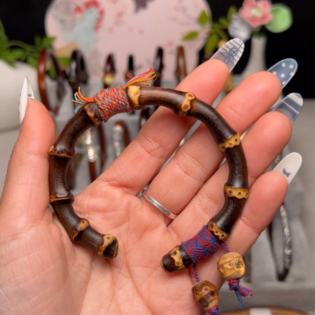 闰***猹手串/手链藤类紫竹藤手镯