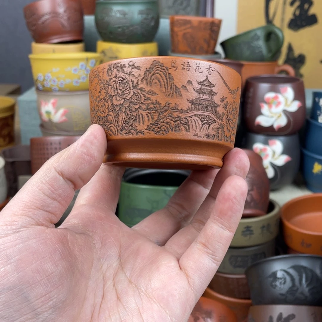 紫砂茶杯紫砂茶杯