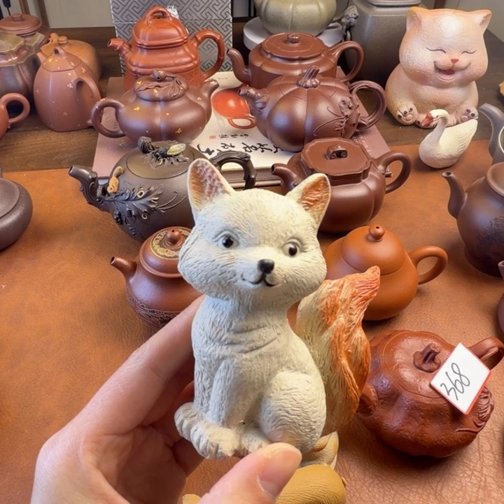 茶壶紫砂紫砂九尾狐