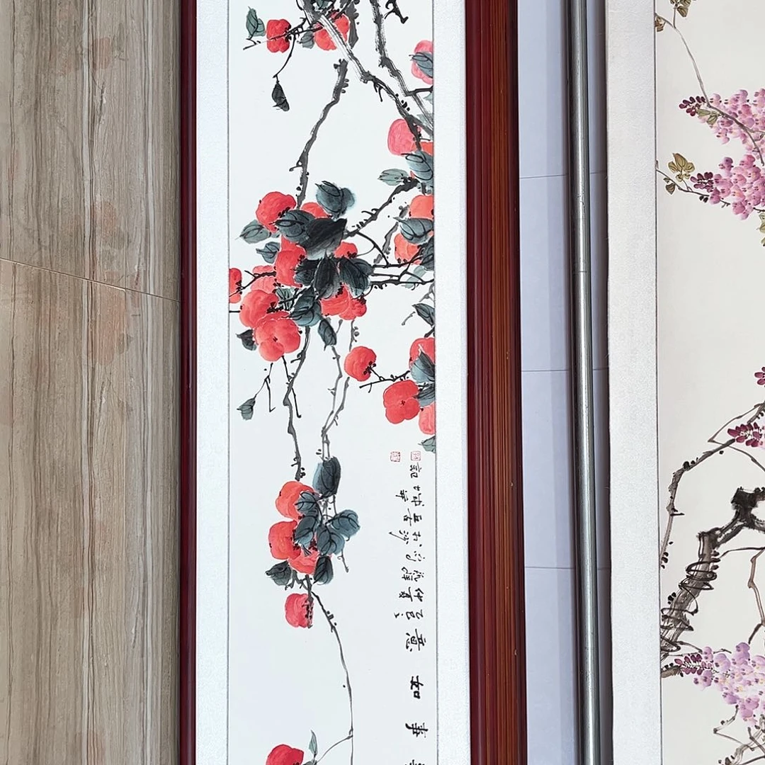 国画书画作品带框163×48