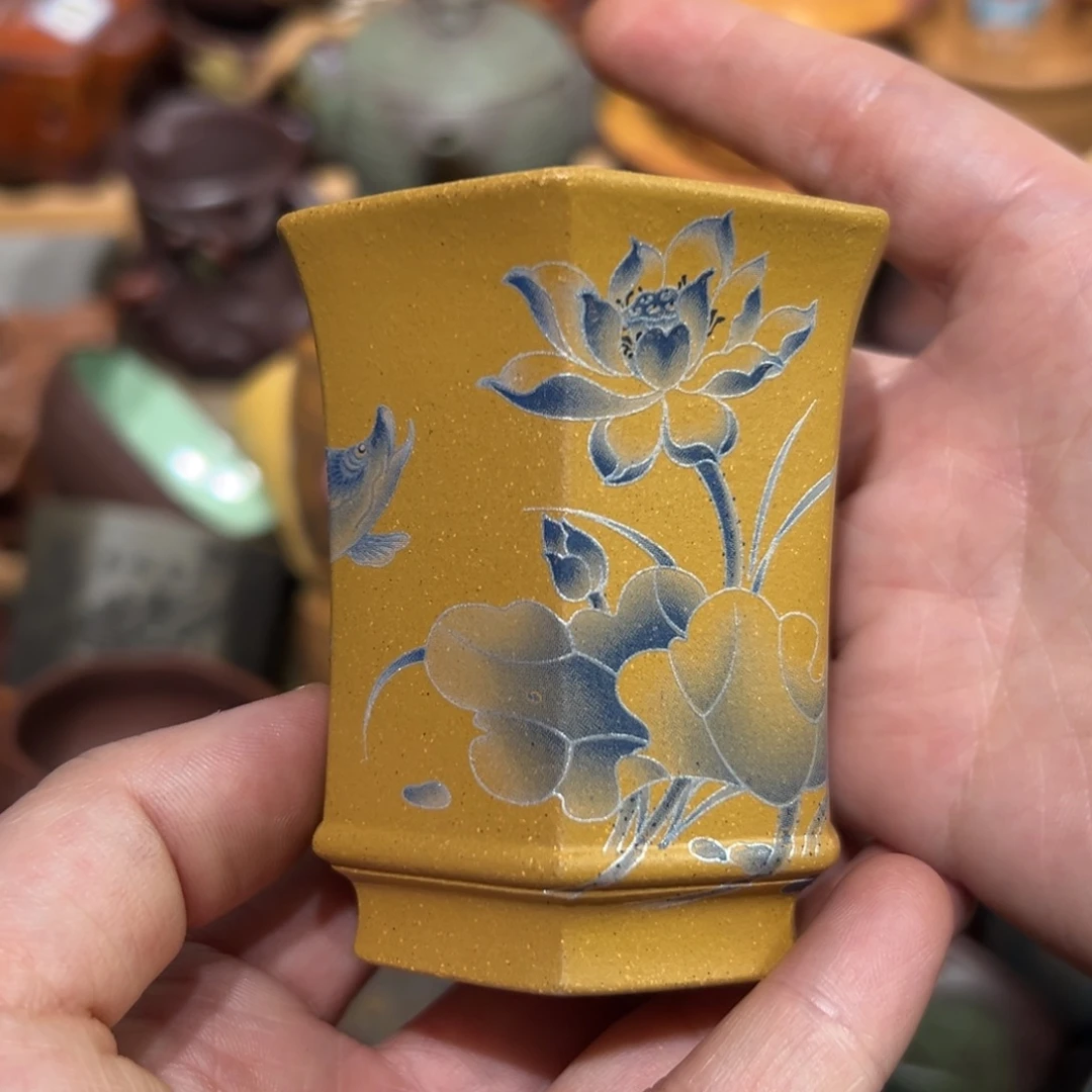 紫砂茶杯宜兴紫砂主人杯