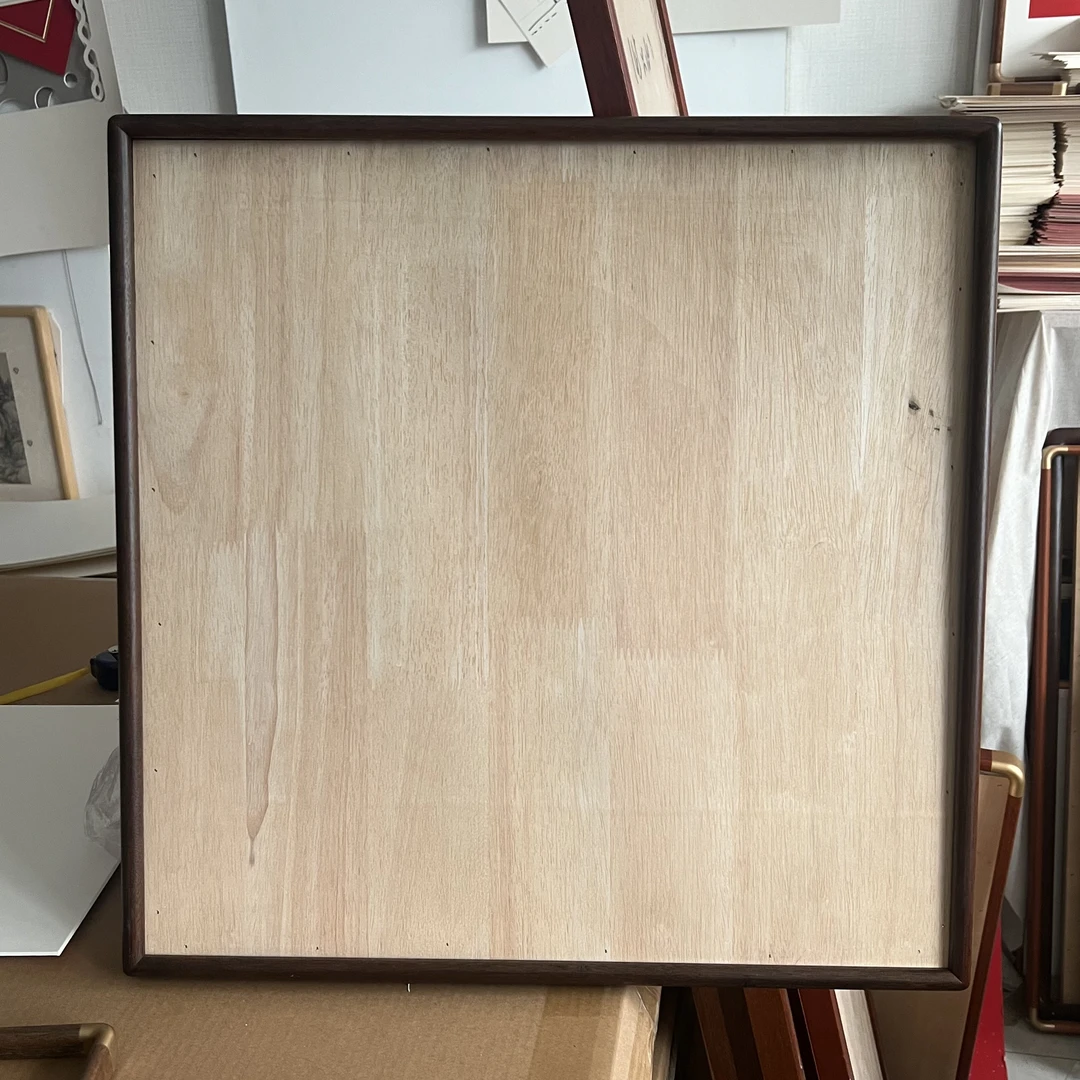 50*50（拍一发二）非洲胡桃木原木色榫卯画框