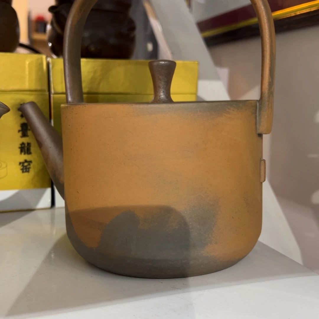 贵台龙窑柴烧茶壶52X**e