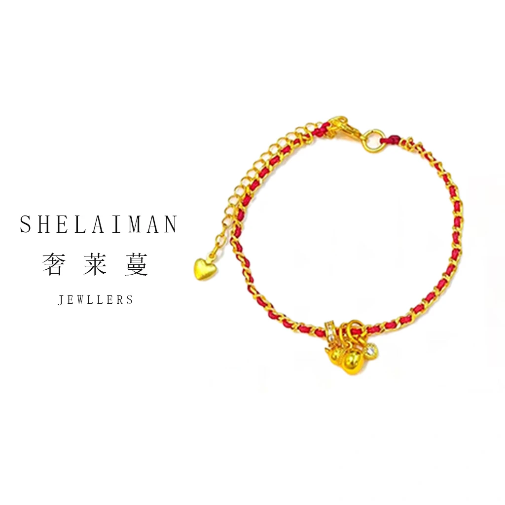 奢莱曼/SHELAIMAN 葫芦复古手链编织百搭时尚