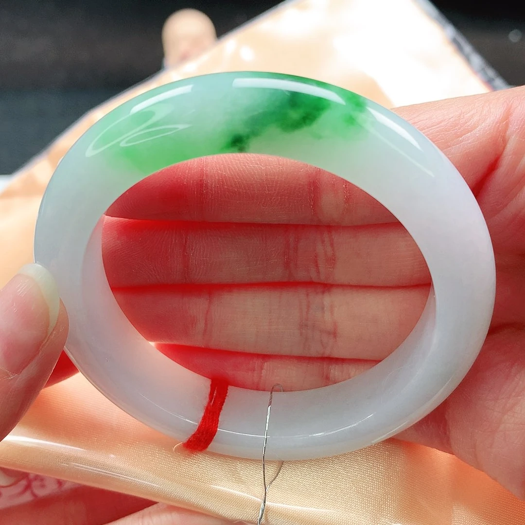 未镶嵌手镯翡翠53圈