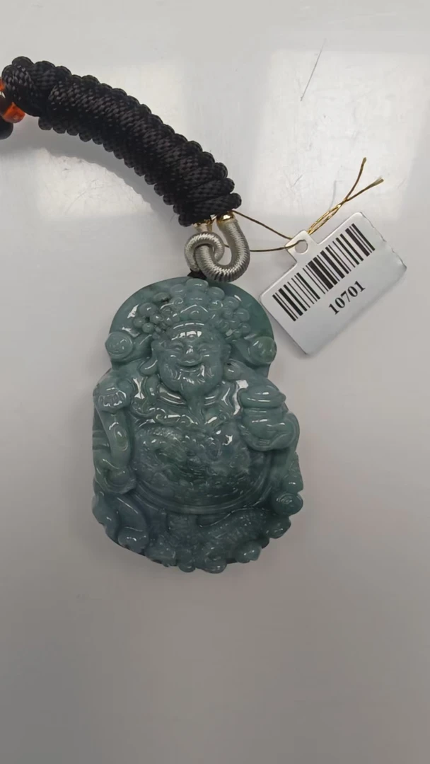 天然A货翡翠财神GS001 （多样性发其一）