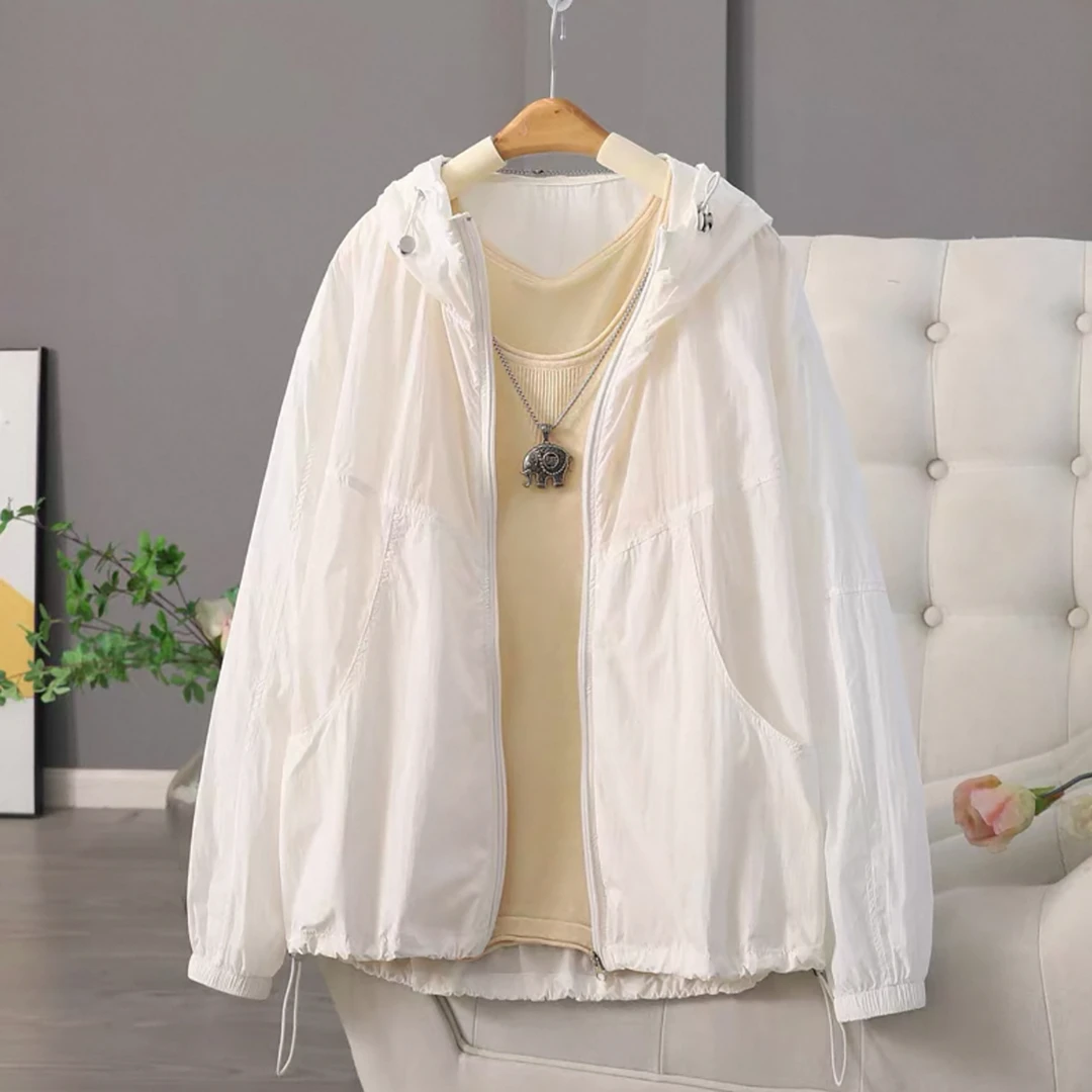 夏季新品！女士舒适防晒夏日户外连帽防晒衣F820