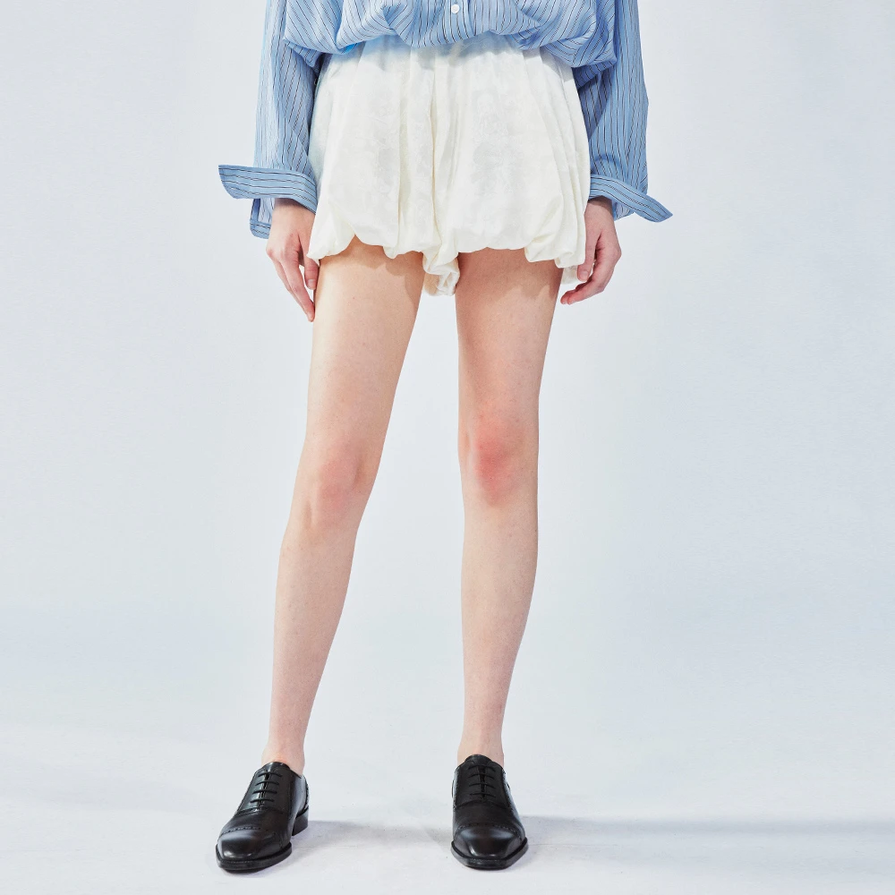 UOOYAA/乌丫2025夏季新款提花花苞裙裤9130