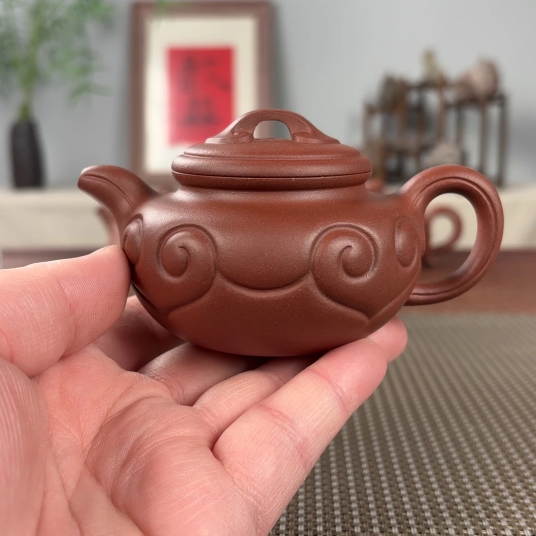 紫砂茶壶黄龙山原矿紫砂壶150