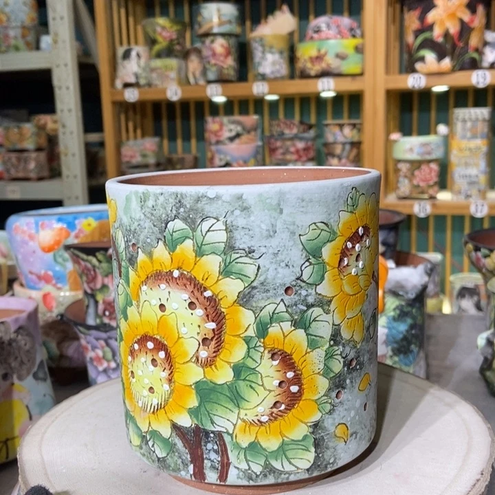 红陶景德镇艺术手绘作品