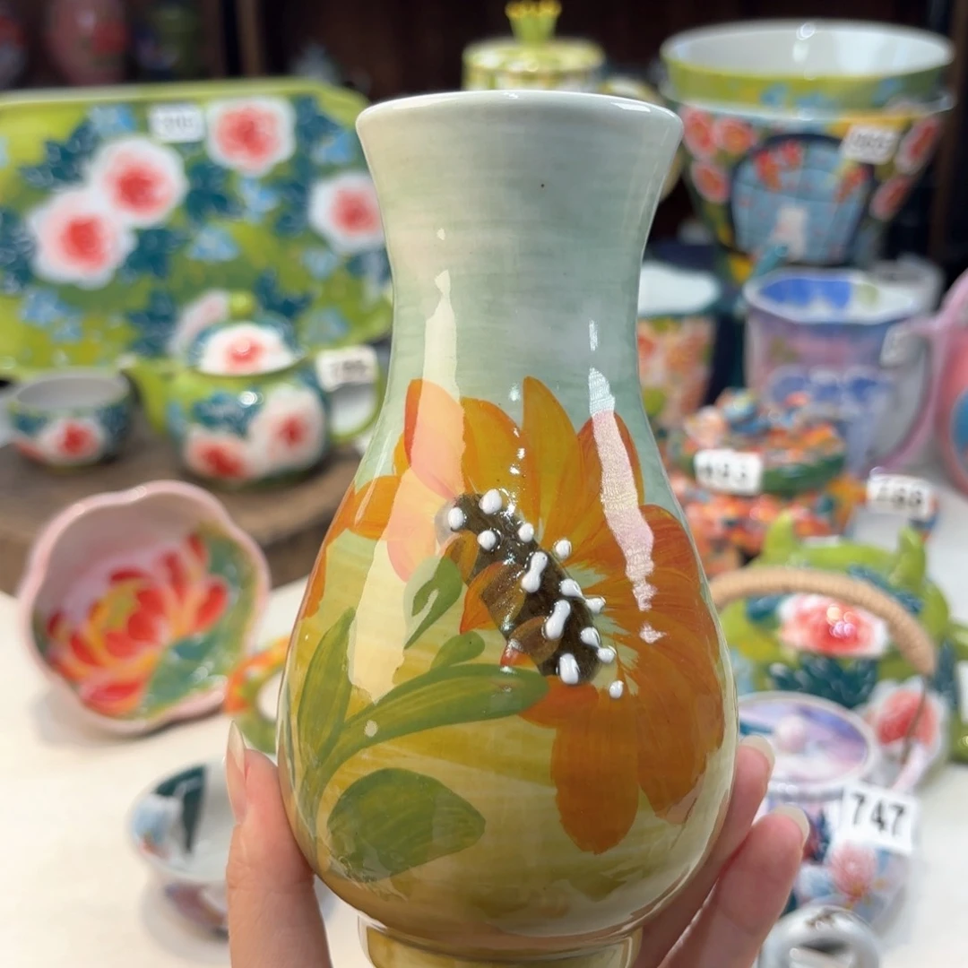 景德镇手绘高温釉下彩陶瓷茶具