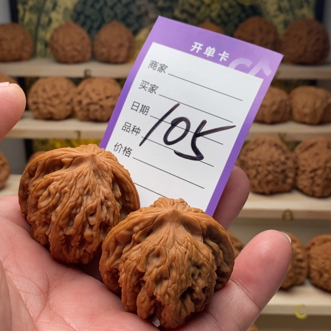 把件核桃43全品麦穗虎头