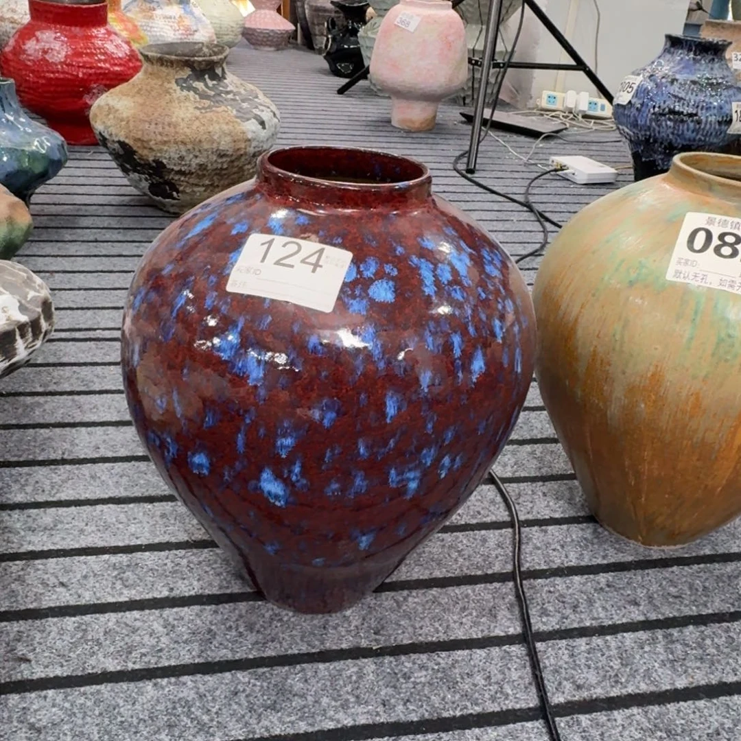 索***1摆件景德镇高温花瓶编码124高34口9默认无孔