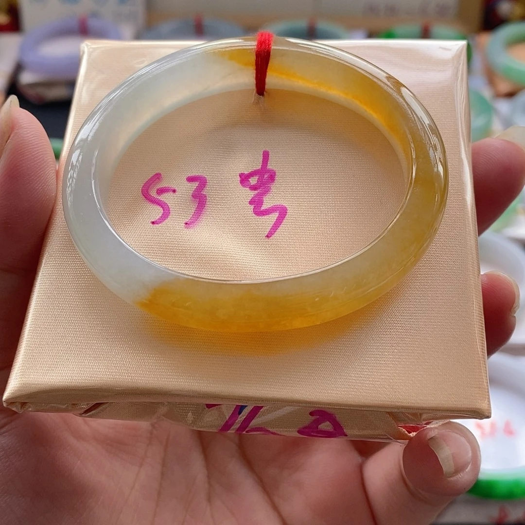 翡翠未镶嵌手镯7号