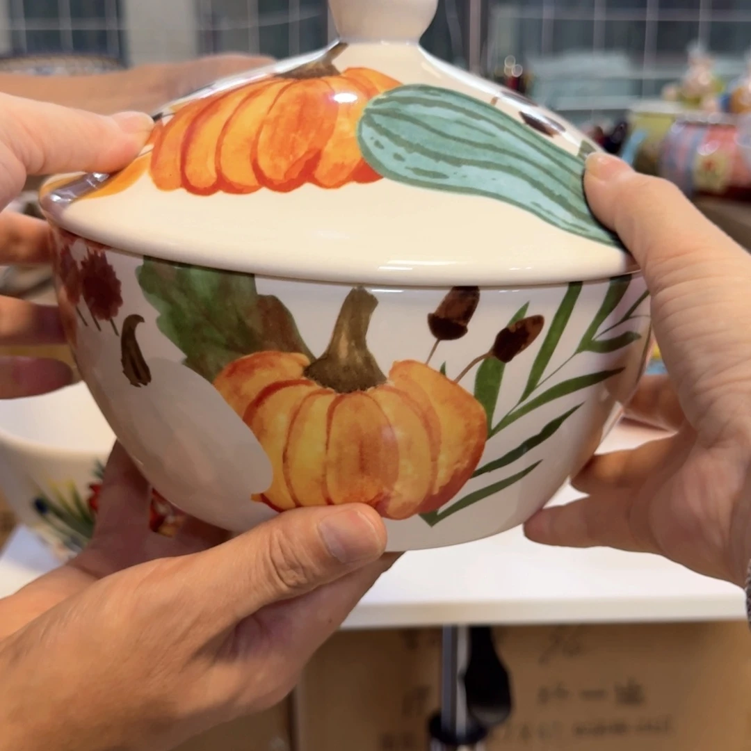 陶瓷创意南瓜两件套看图