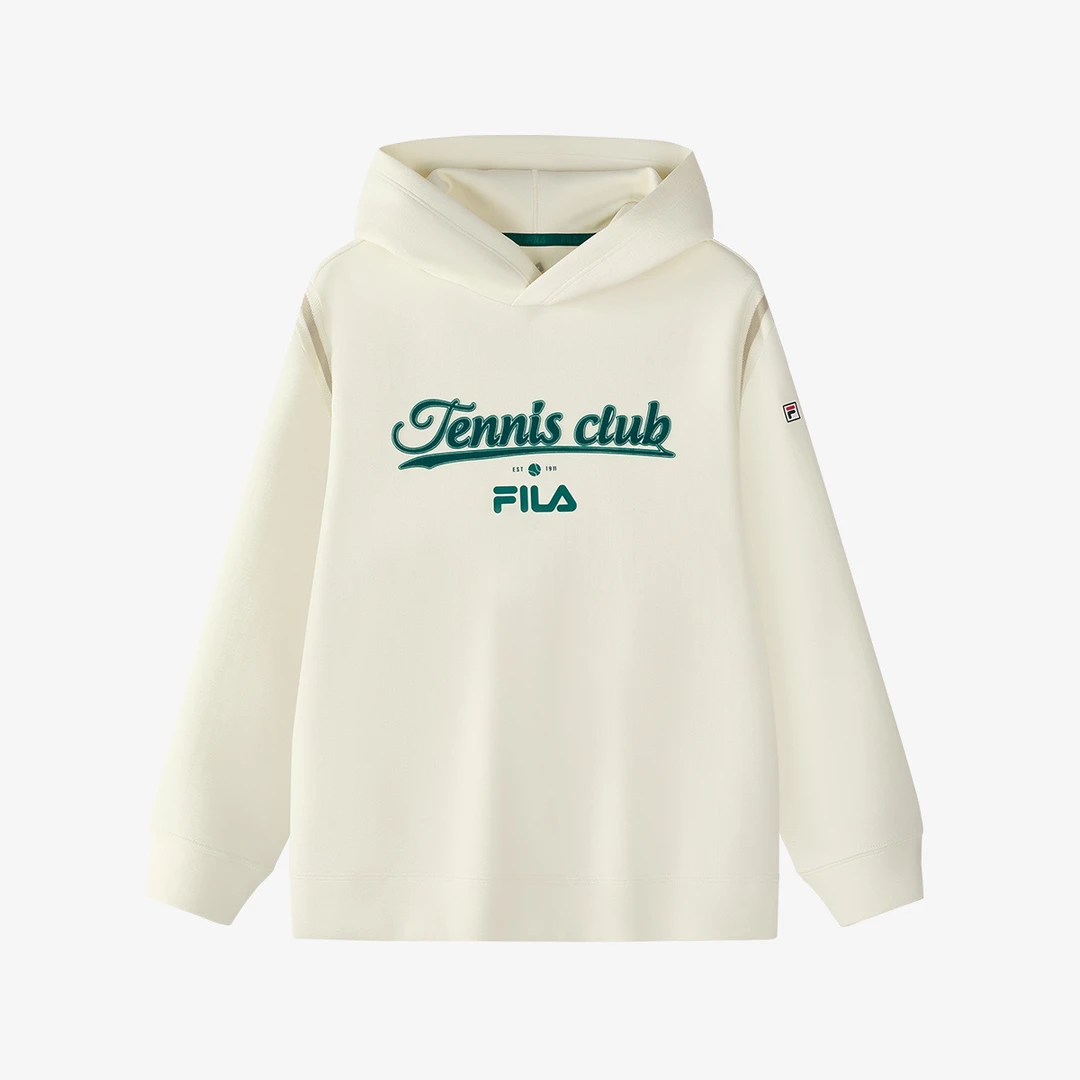 FILA KIDS斐乐男中大童卫衣25年新款连帽上衣K12B513232F