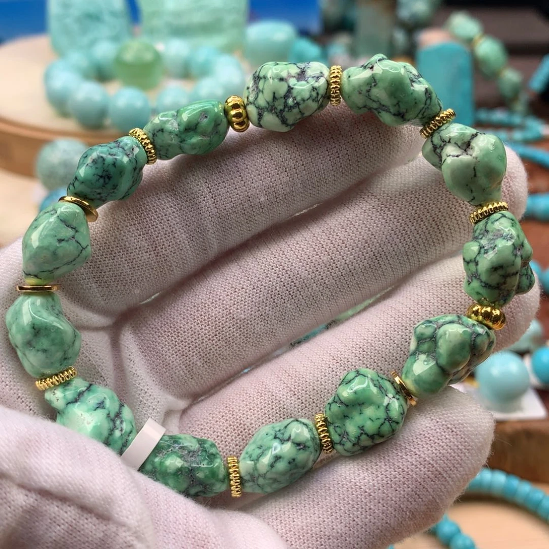 绿松石未镶嵌珠宝奇石11mm