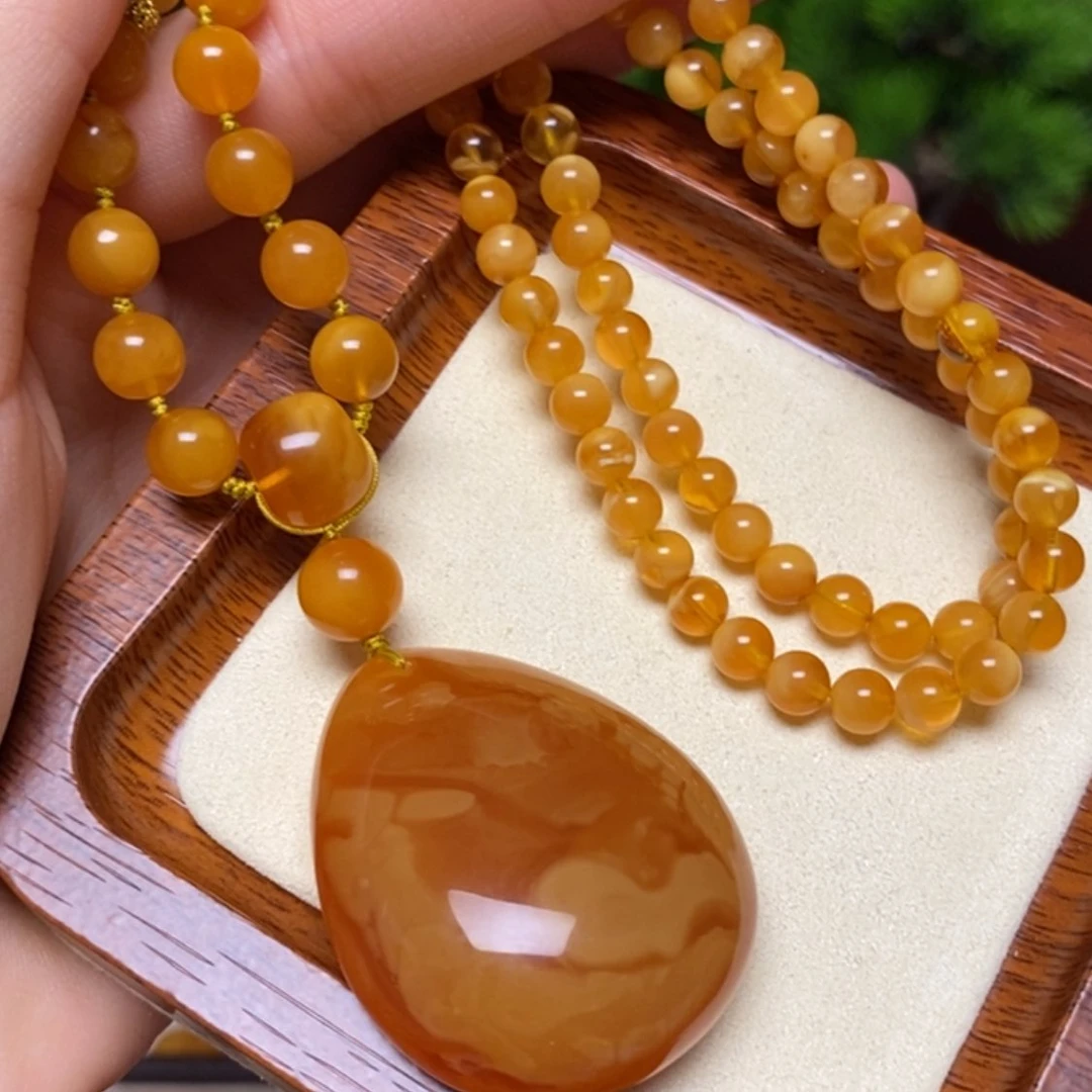 【闪购商品】蜜蜡颈饰未镶嵌项链
