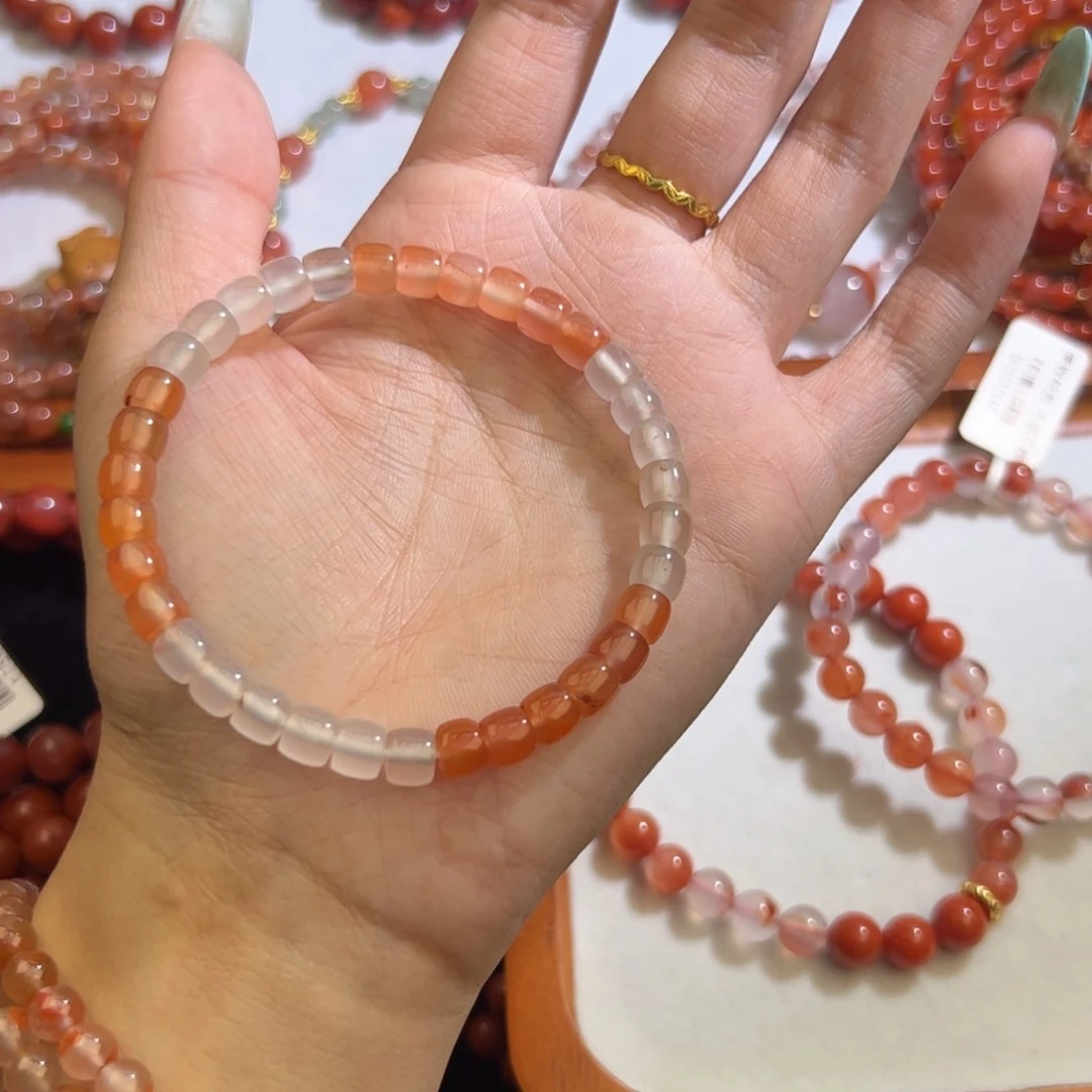 南红玛瑙手串未镶嵌6mm