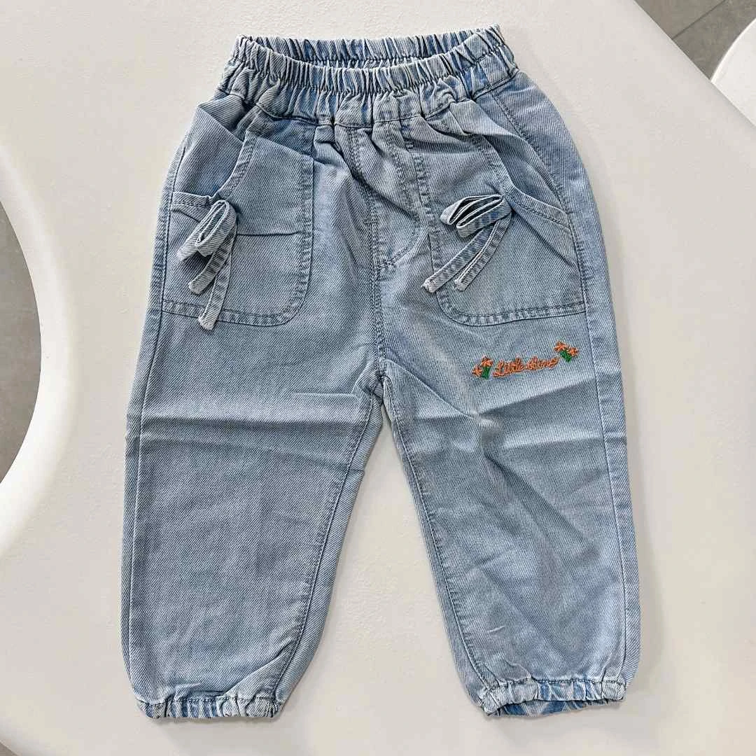 【55137花朵】牛仔裤