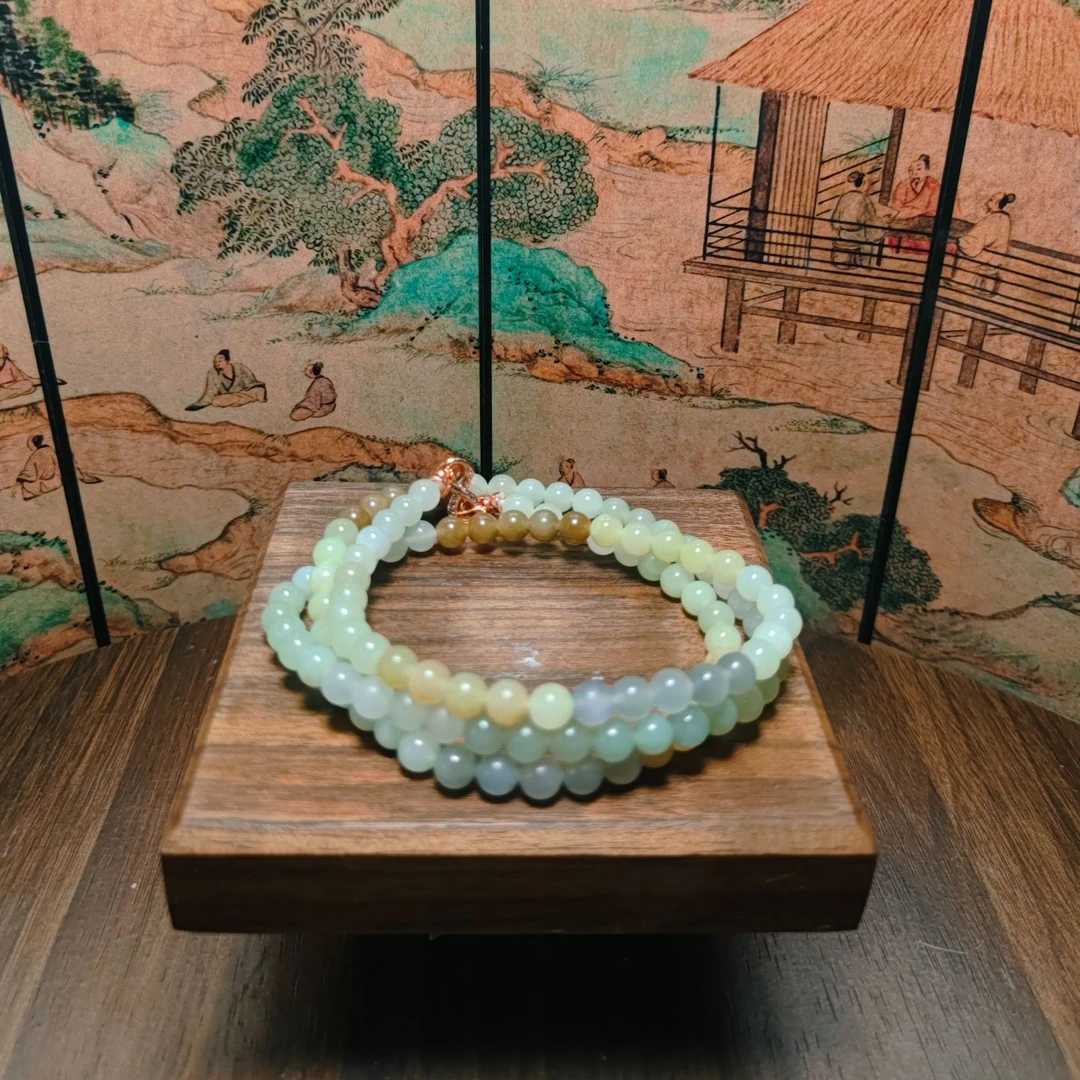 P和田玉多宝圆珠项链1807
