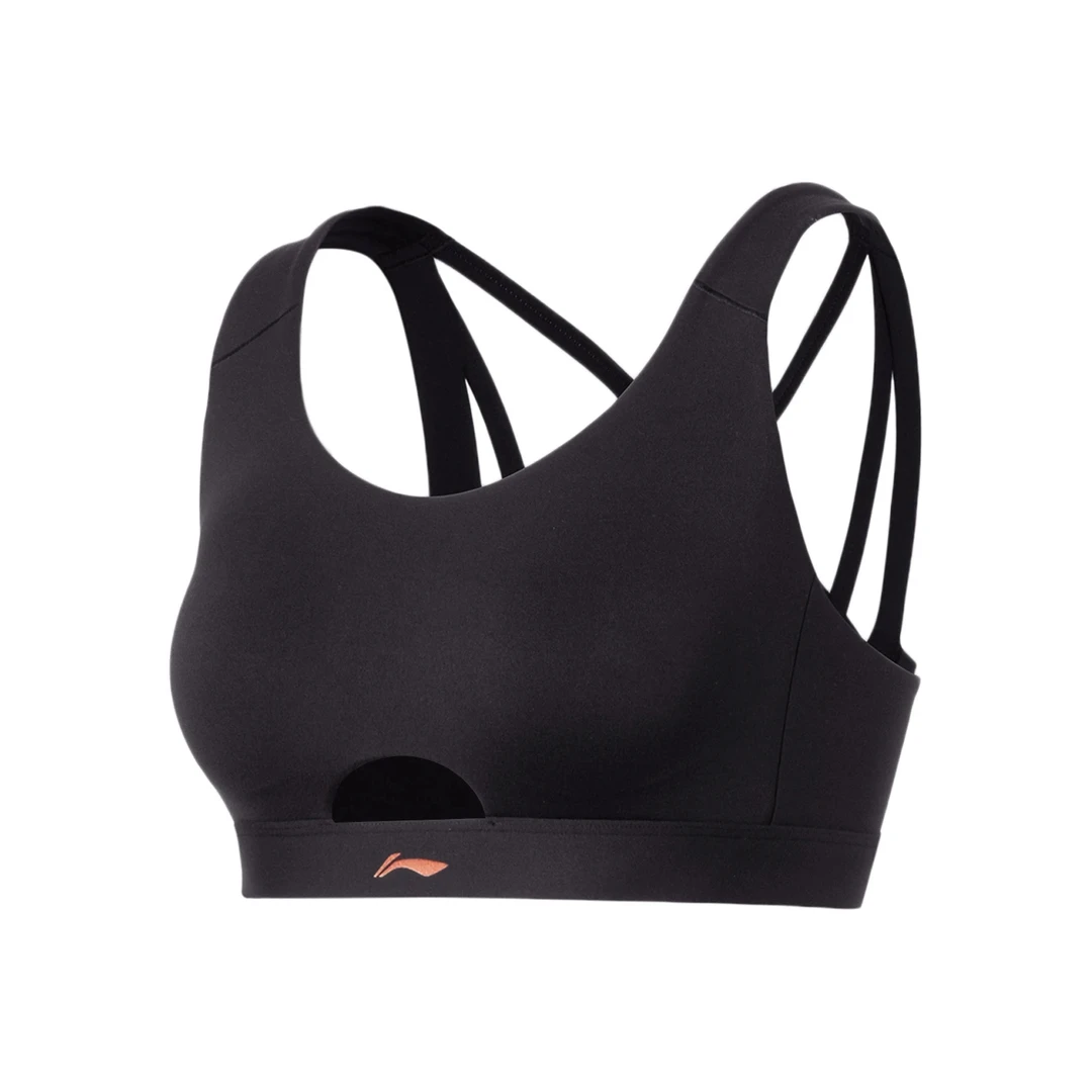 (直播）李宁女文胸夏季新款健身系列中度支撑瑜伽运动内衣AUBS056