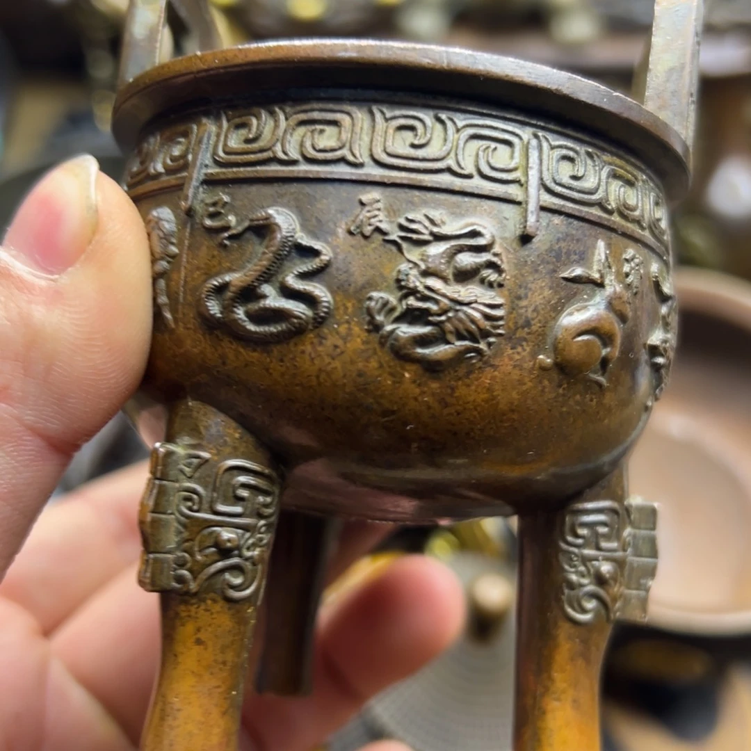 铜摆件欢迎欢迎你