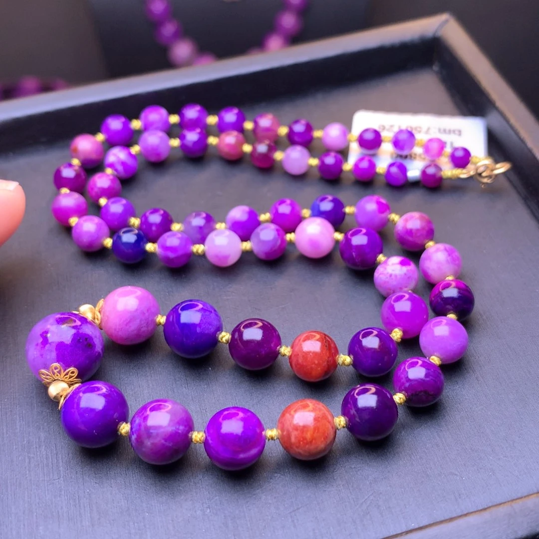 苏纪石（舒俱来）项链18K金镶嵌