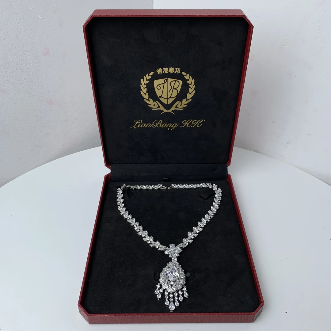 5191【项链】轻奢精品白金色女士项链