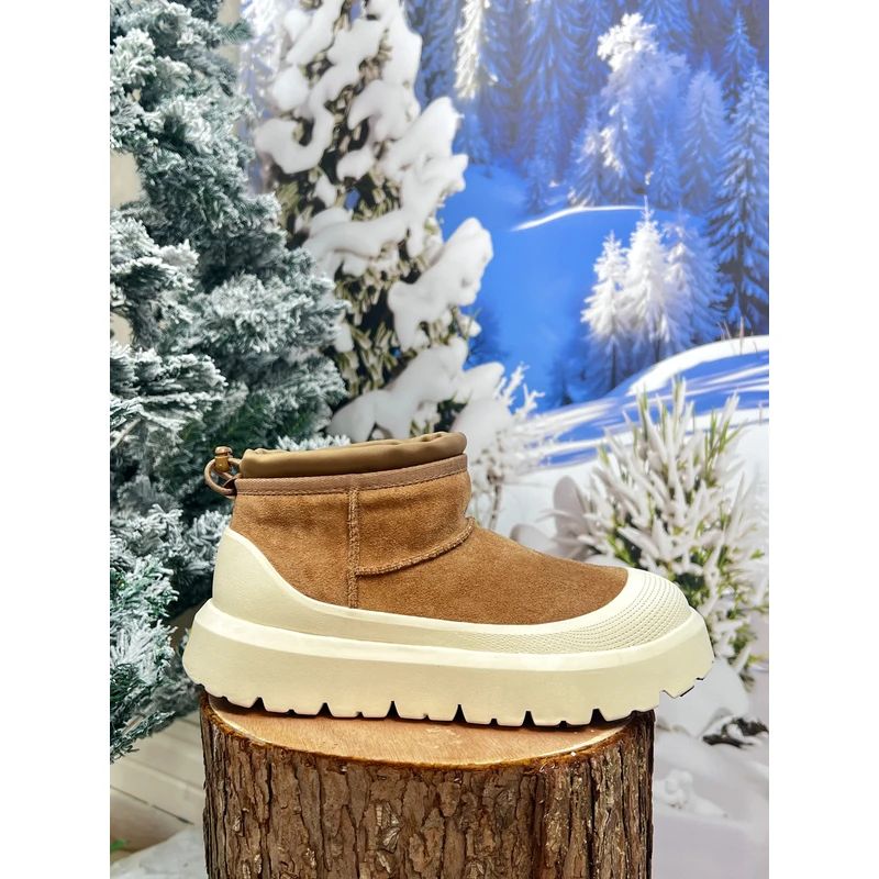 迷你款-羊皮毛一体雪地靴-CD