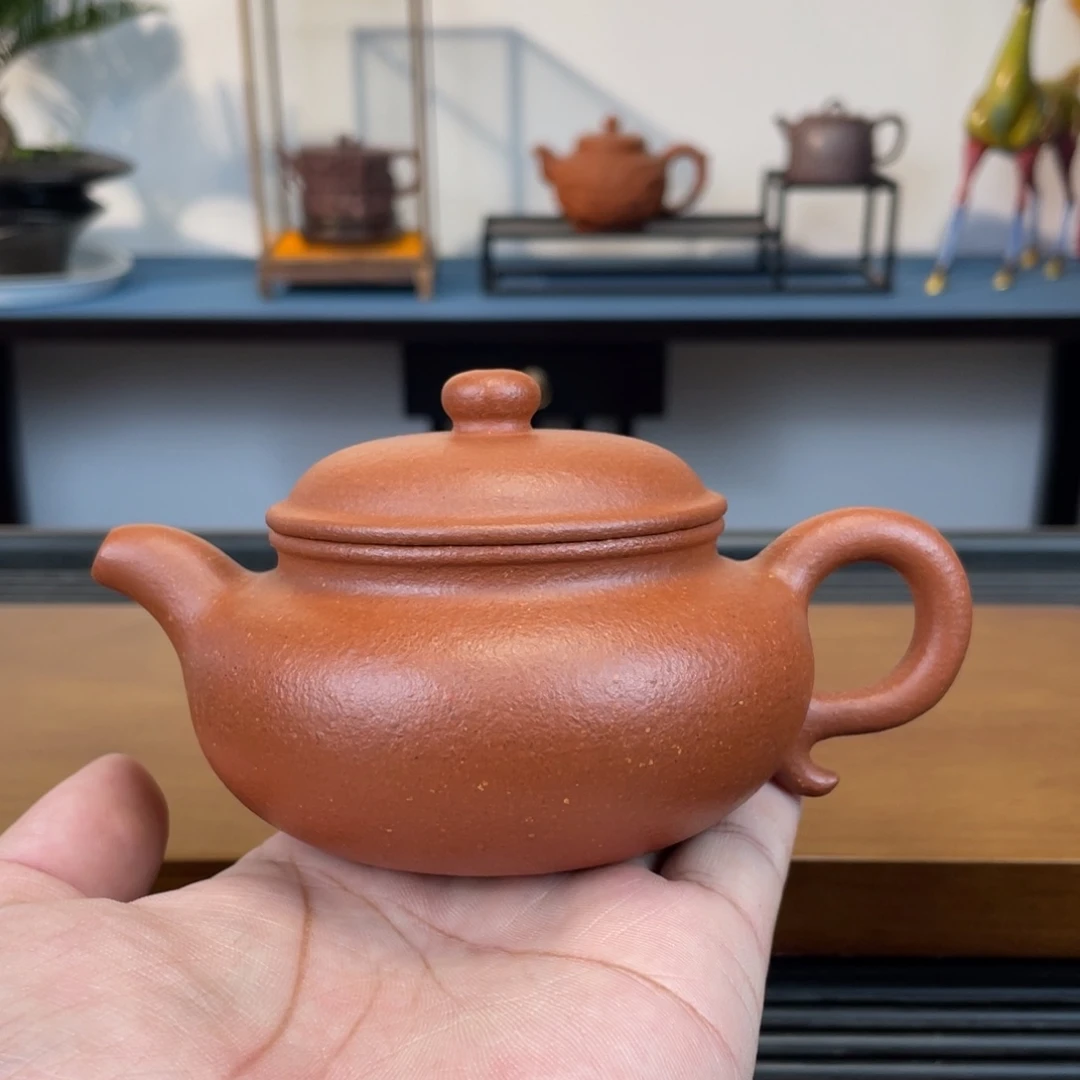 茶壶紫砂红降坡仿古200cc