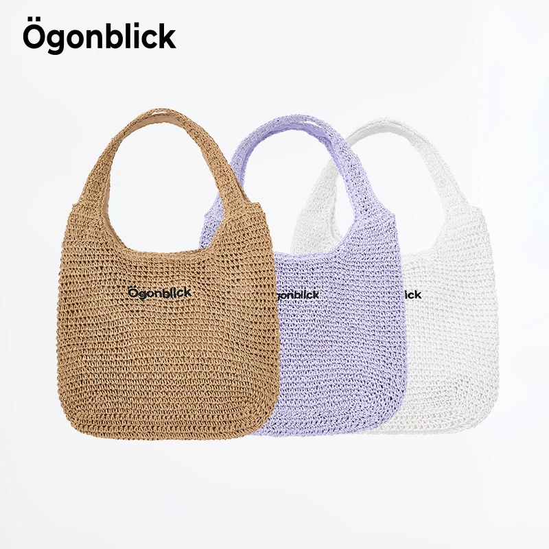 北欧时刻包包女式2025夏大容量单肩手提沙滩编织单肩包