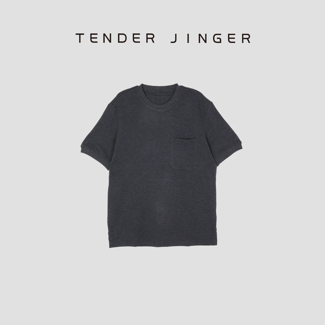 Tender Jinger【男士】轻奢夏季莫代尔绵羊毛短袖T恤 T55ABA17086